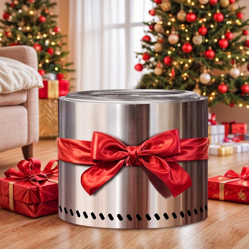 20.5-Inch Stainless Steel Campfire Stove! Keep Your Winter Gatherings Warm!