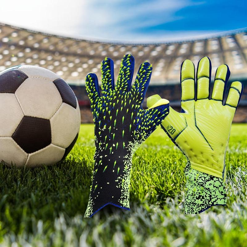 Soccer Goalkeeper Gloves, 1 Pair Professional Soccer Goalkeeper Gloves, Breathable Comfortable Durable Sports Gloves, Sports & Outdoor Accessories, Gym Accessories