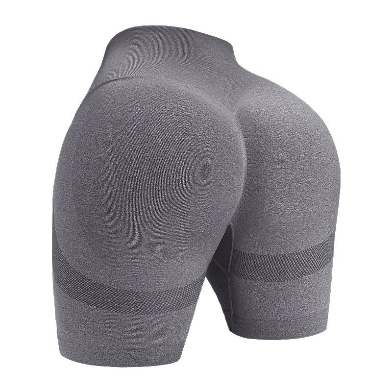 High Waist Yoga Biker Shorts Butt Lifting Workout Shorts for Women Booty Seamless Scrunch Butt Gym Shorts