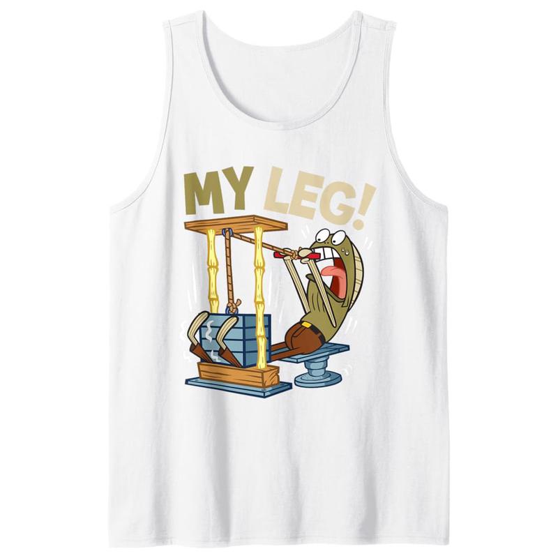 SpongeBob SquarePants - My Leg Legs Day Weight Lifting Bodybuilding SpongeBob Gym Tank Top, Skip Legs Day Tank Top, Funny Gym Tank Top, Workout Tank Top, Unisex Tank Top