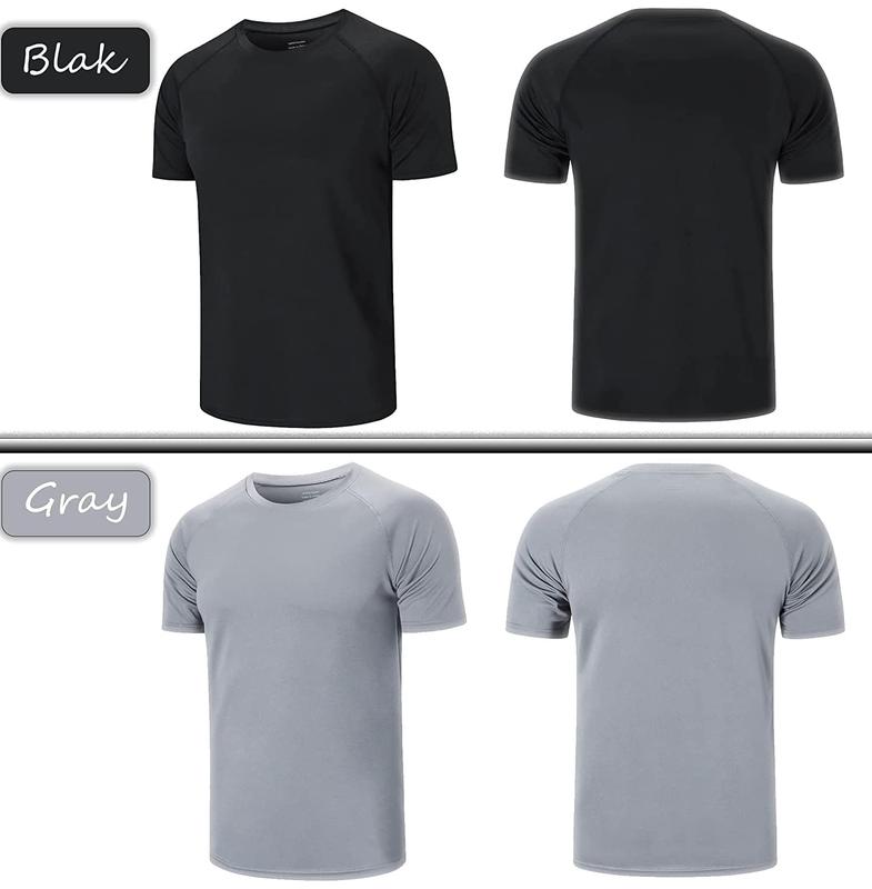 2024 Clearance Men's Round Neck Regular Sleeve Sportswear, Quick Summer Drying T-shirt,  Casual Shirts Gym Wear Activewear Experimental