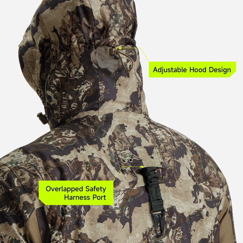 TideWe Altus Whitetail Ultra Silent Hunting Suit Men's Water Resistant Hunting Clothes Field Gear mens clothing