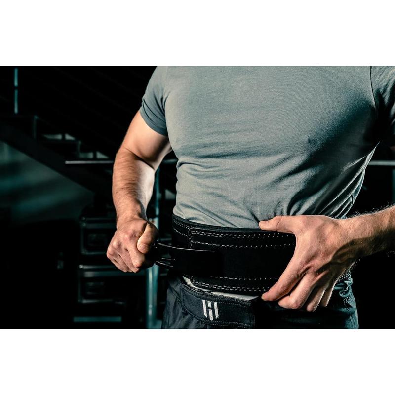 Weightlifting Belt for Men and Women, Black 10mm Thick, 4-Inch Wide Lever Belt for Safely Increasing Weight and Lifting Power for Deadlifts, Squats, and Other Workouts