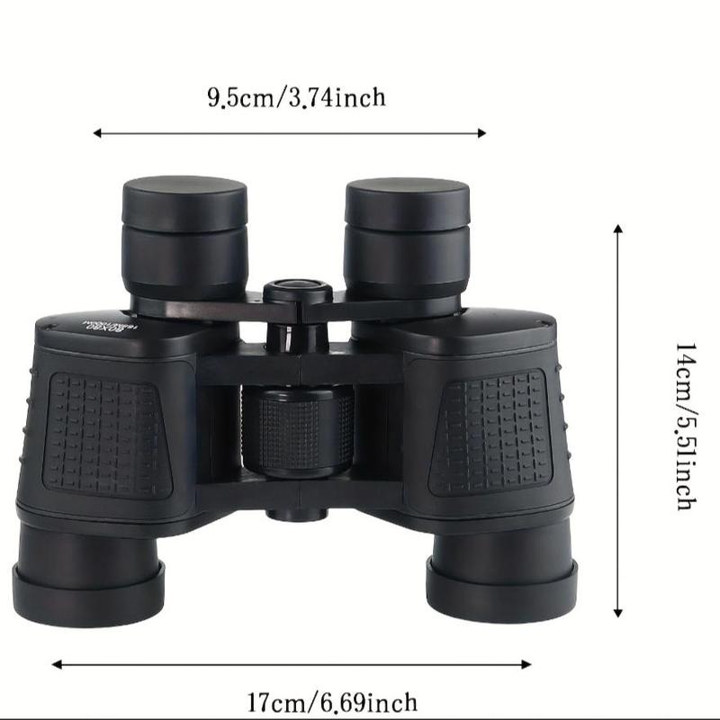 80x80 Binoculars, High Definition Night Vision Binoculars with Phone Holder & Storage Bag, Outdoor Binoculars for Travel, Concert, Hiking