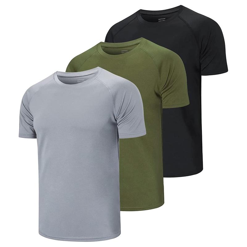 2024 Clearance Men's Round Neck Regular Sleeve Sportswear, Quick Summer Drying T-shirt,  Casual Shirts Gym Wear Activewear Experimental