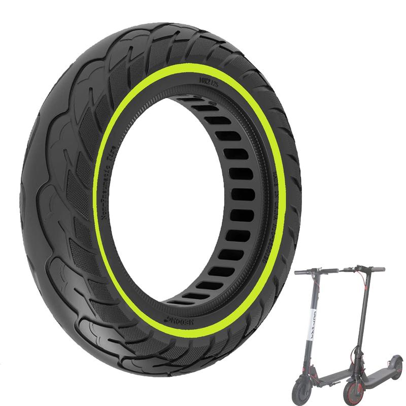 10 Inch Solid Rubber Tire, 1 Count 50 75-6.1 Tubeless Tyre for Gotrax G4 xr v2 Electric Scooter, Puncture-proof Wheel Replacement