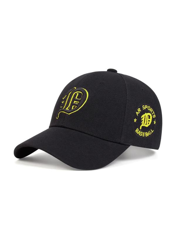 Unisex Street Style Letters Embroidered Baseball Cap, Trendy Sporty Baseball Hat, Fashion All-match Accessories for Men & Women for Daily Use