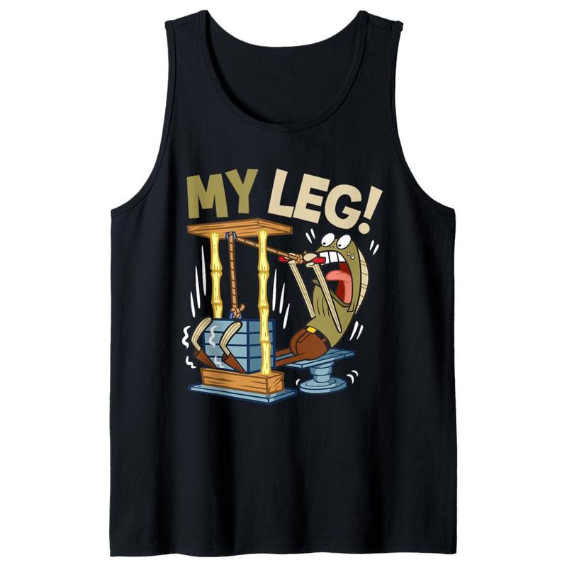 SpongeBob SquarePants - My Leg Legs Day Weight Lifting Bodybuilding SpongeBob Gym Tank Top, Skip Legs Day Tank Top, Funny Gym Tank Top, Workout Tank Top, Unisex Tank Top