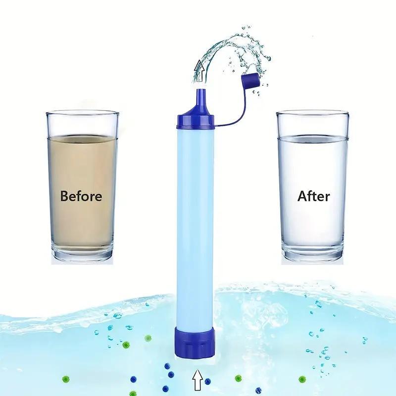 Outdoor Water Filter, Personal Straw Water Filtration System, Emergency Survival Water Purifier For Prepper Emergency Equipment Hiking Camping