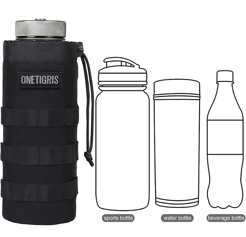 OneTigris 32 oz MOLLE Sports Water Bottles Pouch,Water Bottle Carrier Christmas Gift for Men