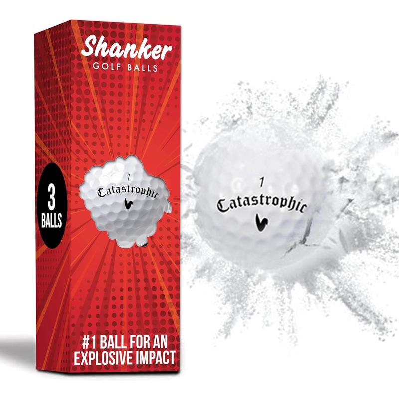 Shaier Golf Exploding Balls - Prank Balls That Explode on Impact - Funny Joke for Golfers (Sleeve of 3, Novelty)