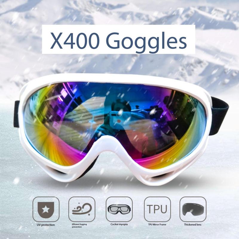 Ski Goggles, Windproof Motorcycle Goggles, Mountain Bike Riding Goggles, Sports & Outdoor Accessories for Men & Women