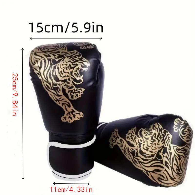 Boxing Gloves, 1 Pair Comfortable Boxing Gloves, Professional Boxing Gloves for Men & Women, Sports Gloves for Boxing, Muay Thai, Kickboxing, Mixed Martial Arts, Boxing Accessories