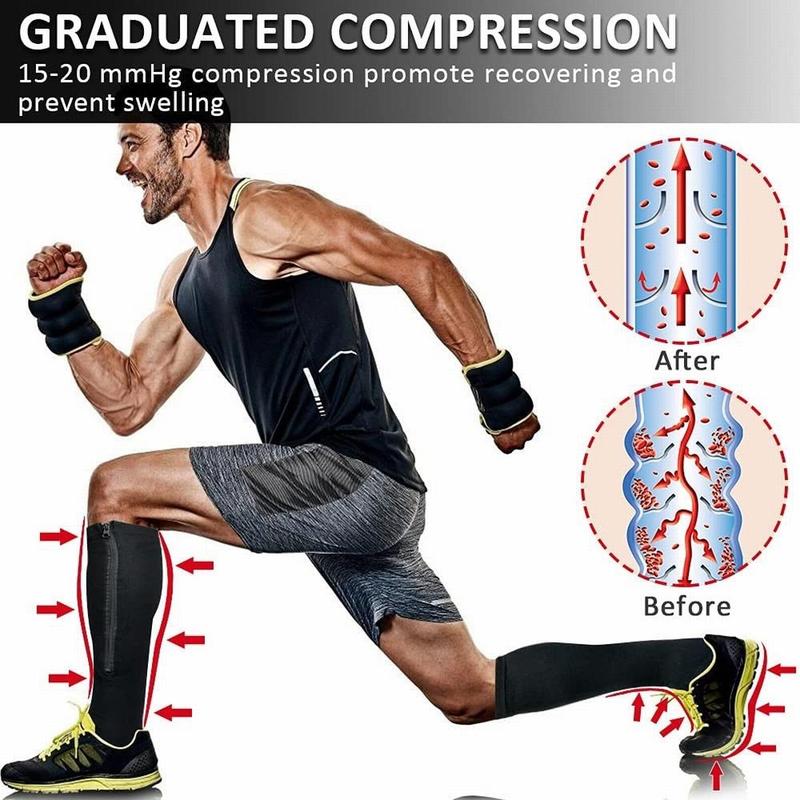 Zipper Stockings, 1 Pair Breathable Comfortable Sports Socks for Men & Women, Sports Protective Gear for Running Jogging