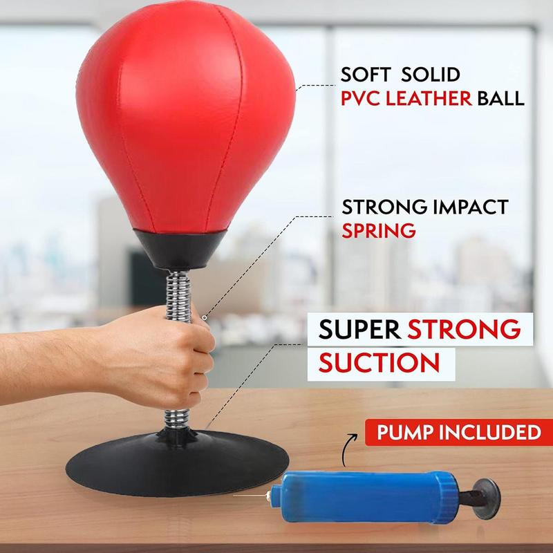 Desktop Punching Bag, Boxing Bag with Suction Cup, Stress Relief Boxing Bag, Cool Stuff for Office, Gifts for Coworker