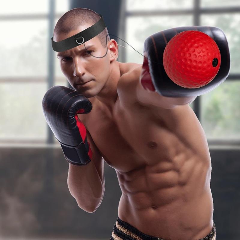 Boxing Headband Reflex Ball Set,React Reflex Ball,Workout Training Reflex Ball Equipment,Fitness Reflex Ball,Travel-Friendly Training Gear