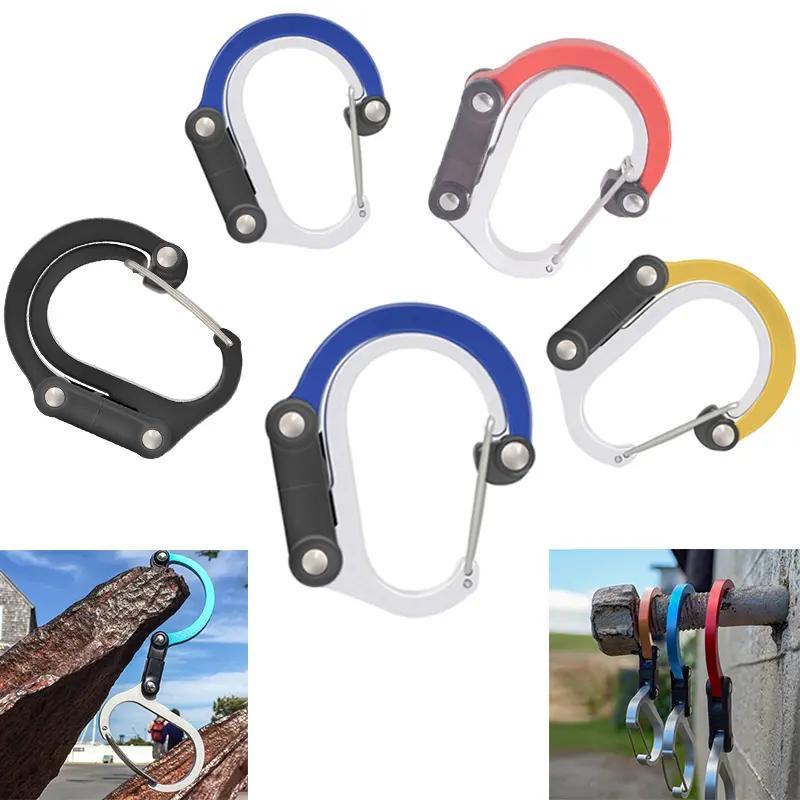 Random Color Backpack Hanging Clip, Non-locking Strong Buckle for Outdoor Camping Fishing Hiking Travel, Climbing Accessories