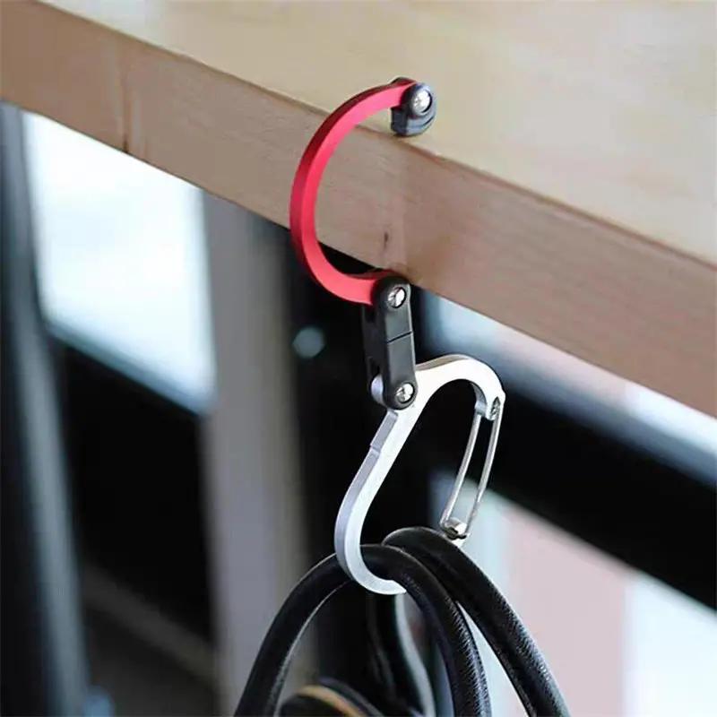 Random Color Backpack Hanging Clip, Non-locking Strong Buckle for Outdoor Camping Fishing Hiking Travel, Climbing Accessories