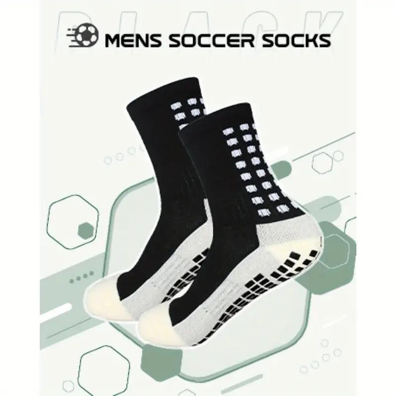 10 Pairs Grip Soccer Socks for Men Anti Slip Athletic Socks Non-Slip Sports Football Basketball Socks