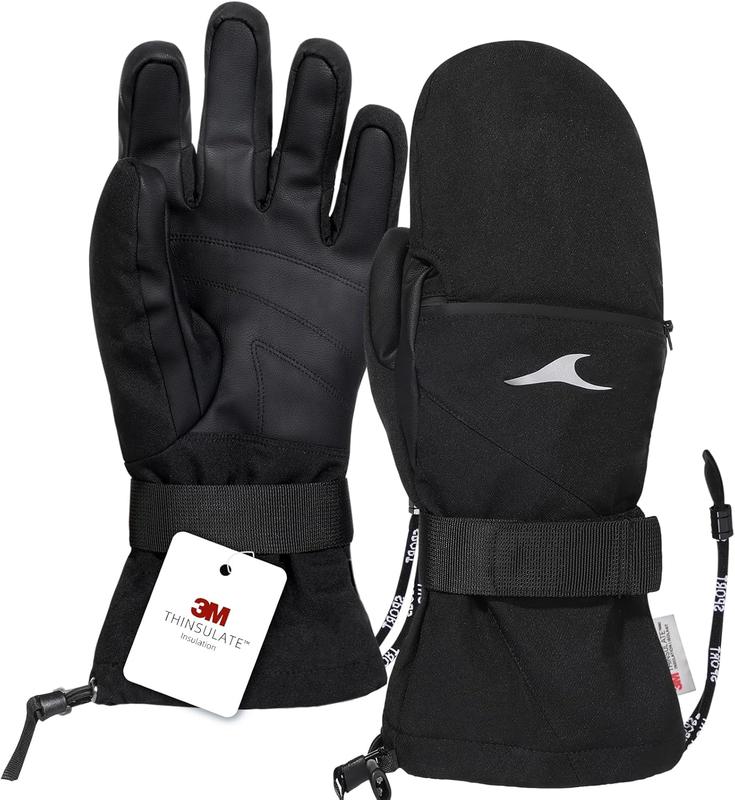 Ski Gloves Waterproof Snowboard Gloves,Winter Cold Weather Gloves for Men & Women,Touchscreen Snow Mittens