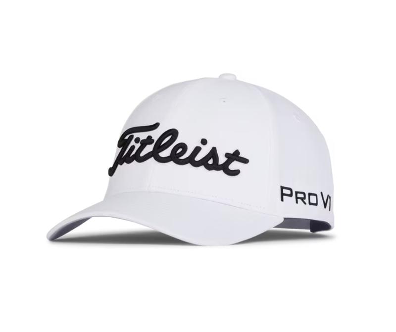 Titleist Men's Tour Performance Golf Hat - Adjustable Strap, Sweatband, Curved brim, Embroidered Logo