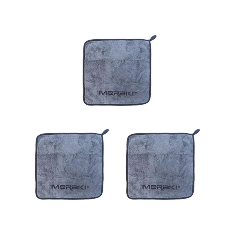 3Pcs Compact  Fishing Towel with Hanging Buckle - Moisture-wicking for Better Fishing Lure Handling Experience Box Eye