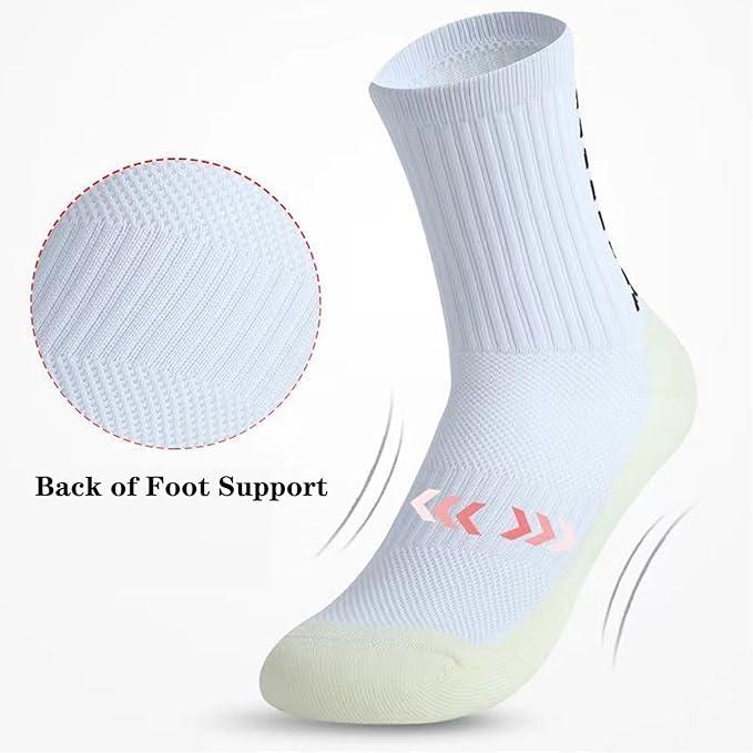 10 Pairs Grip Soccer Socks for Men Anti Slip Athletic Socks Non-Slip Sports Football Basketball Socks