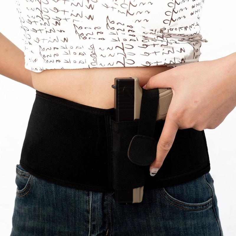 Belly Band Holster for Women & Men Fits Glock, Smith Wesson, 1911,Taurus, Ruger, and More-Breathable Neoprene Waistband Holster, and Similar Guns for Most Pistols and Revolvers