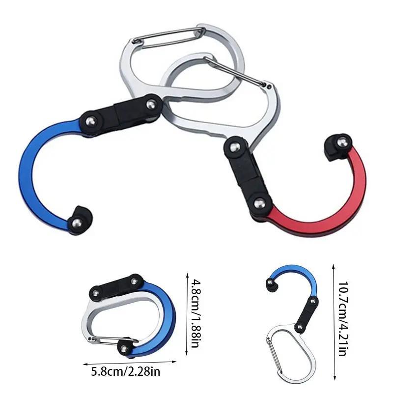 Random Color Backpack Hanging Clip, Non-locking Strong Buckle for Outdoor Camping Fishing Hiking Travel, Climbing Accessories