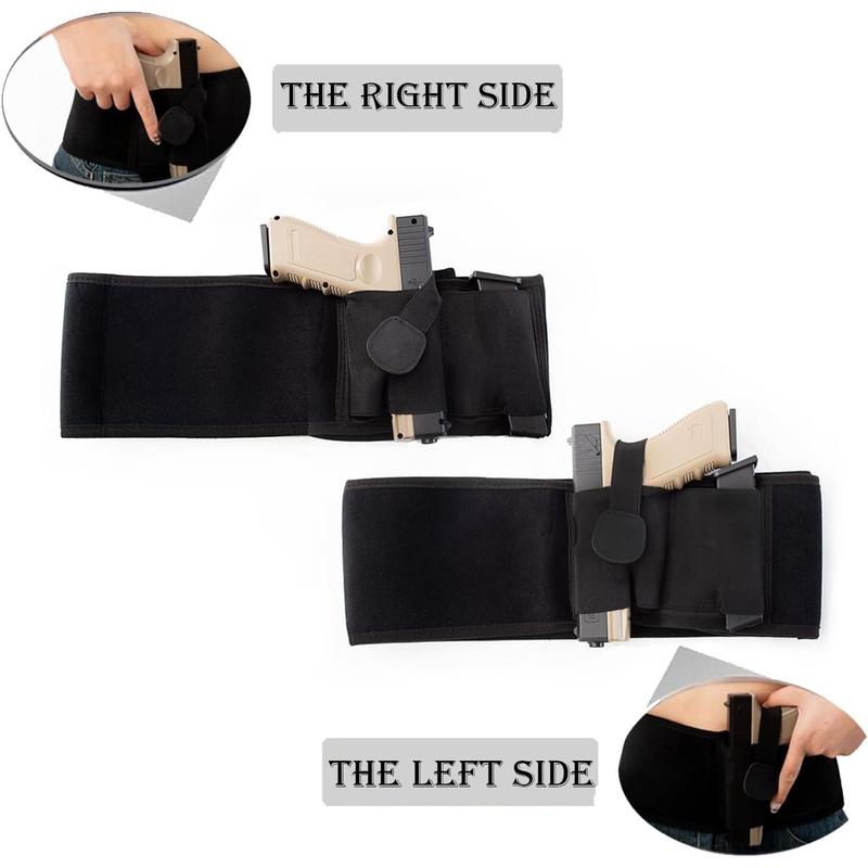 Belly Band Holster for Women & Men Fits Glock, Smith Wesson, 1911,Taurus, Ruger, and More-Breathable Neoprene Waistband Holster, and Similar Guns for Most Pistols and Revolvers