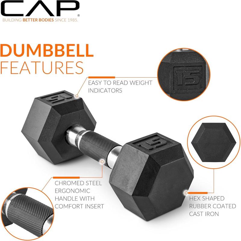 Coated Hex Dumbbell Weight | Multiple Options