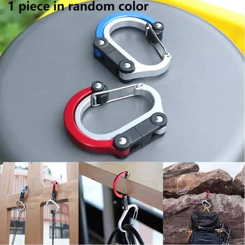 Random Color Backpack Hanging Clip, Non-locking Strong Buckle for Outdoor Camping Fishing Hiking Travel, Climbing Accessories