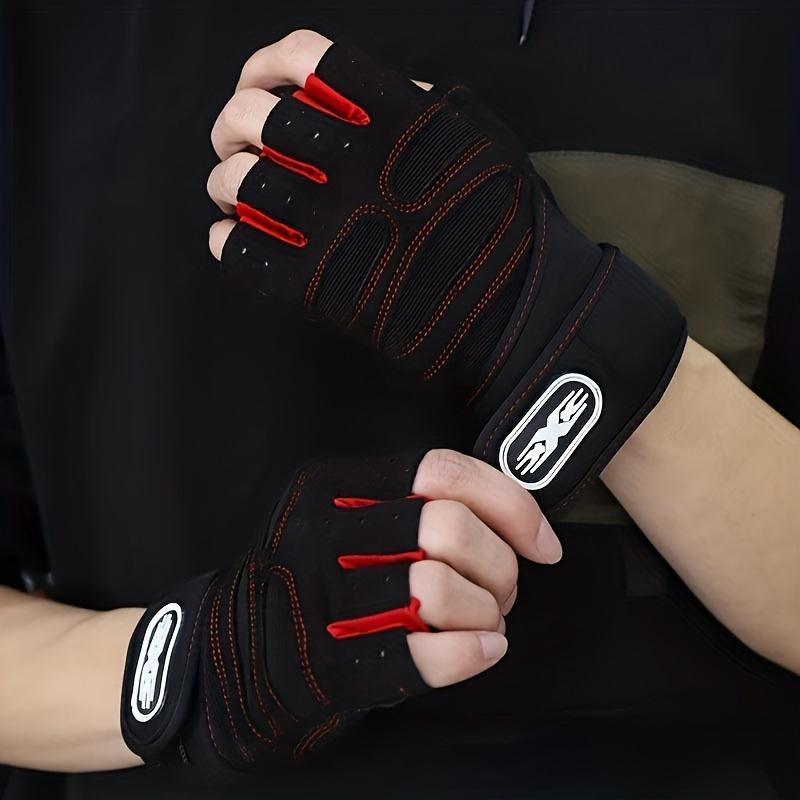 2pcs Half Finger Gym Fitness Gloves, Cycling Sport Gloves For Men & Women, Weight Lifting Gloves, Workout Equipments