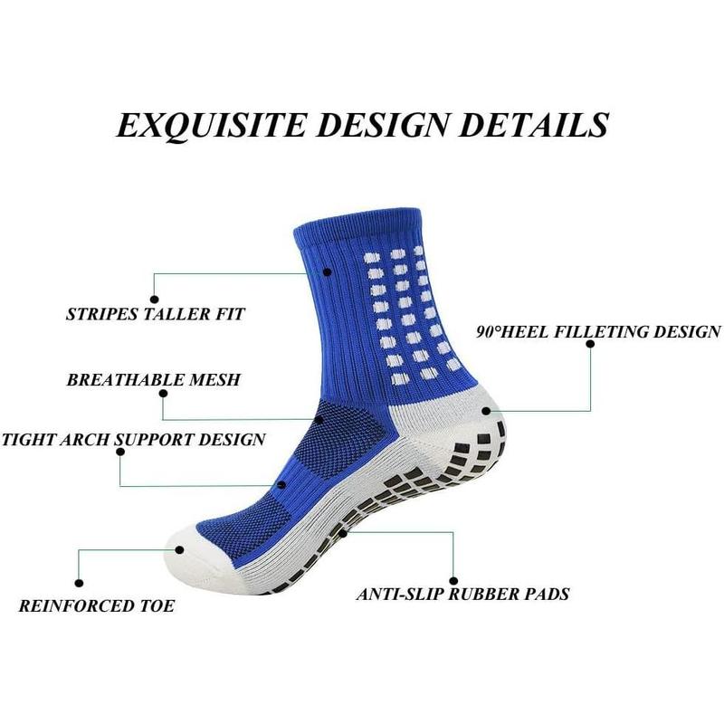 Outdoor Sports Socks Set, 6 Counts set Non-slip Sports Socks & Sock Cover & Bandage & Mini Leg Guards, Ankle Socks Compression Socks Shin Guards Professional Football, 2024 Football Equipment Equipment Set