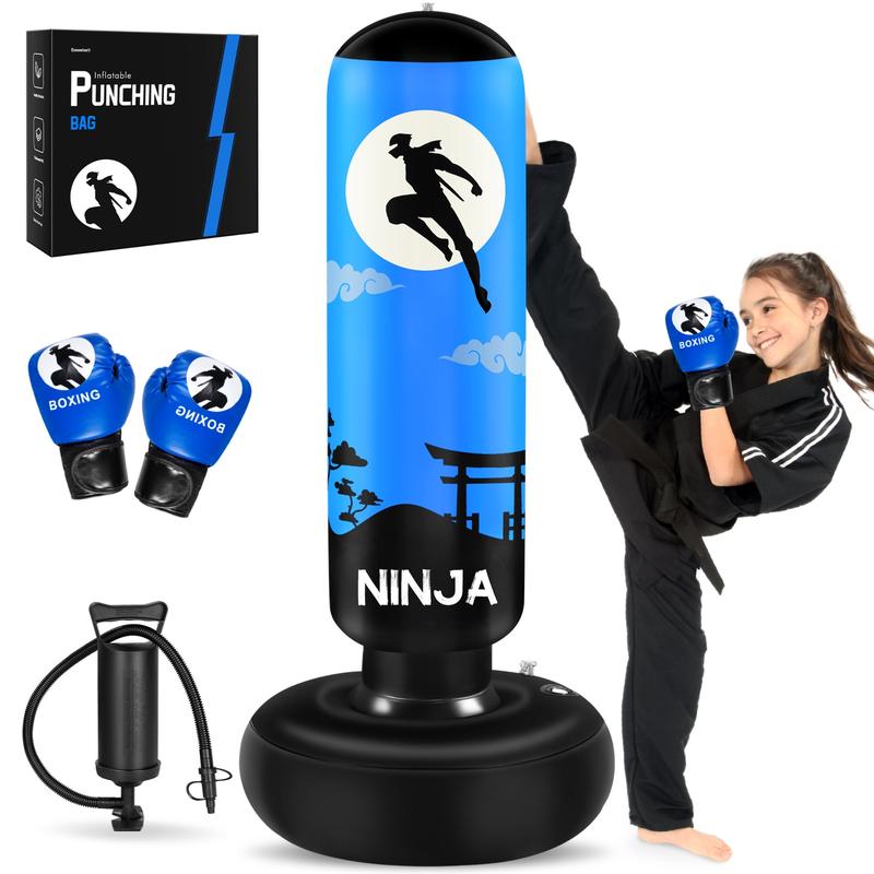 Esnowlee Punching Bag for Kids, Kids Boxing Set with Boxing Gloves 66