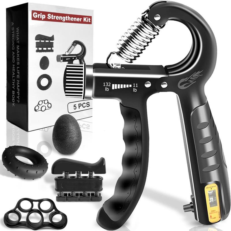 2pcs-Grip Strengthener Forearm Strengthener Hand Grips Strengthener Kit - 5 Pack Adjustable Resistance