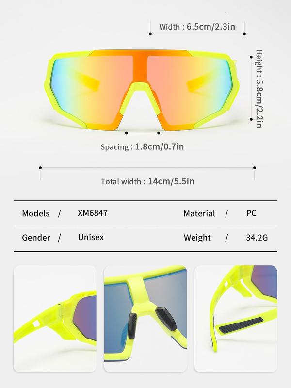 Outdoor Sports Cycling Glasses, UV Protection Fashion Sports Sunglasses, Windproof Casual Sports Glasses for Outdoor Sports Fishing Golf Driving