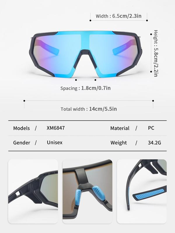 Outdoor Sports Cycling Glasses, UV Protection Fashion Sports Sunglasses, Windproof Casual Sports Glasses for Outdoor Sports Fishing Golf Driving