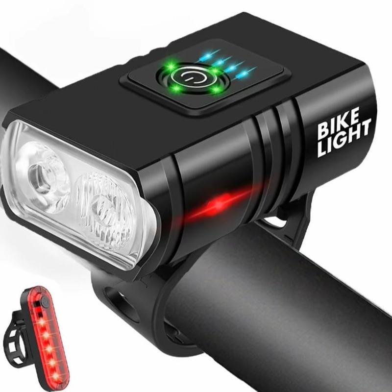 Bike Light, USB Rechargeable Bike Front Light & Tail Light Set, Waterproof Safety Bike Front Light Bike Rear Light, Suitable for Road, Mountain, Night Riding