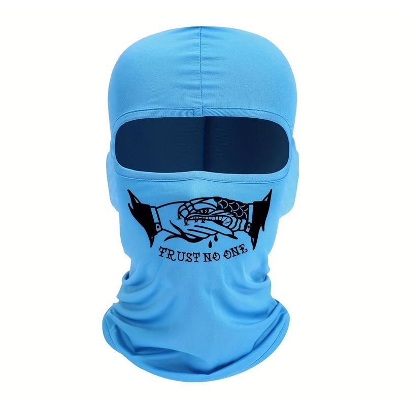 Personalized Print Trust No One Full Face Mask Outdoor Cycling Sports Headcover Hat Dust and Sun Protection Baraklava Unisex Hat