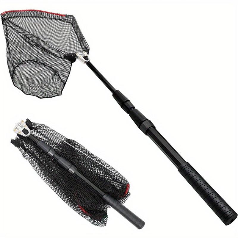 Portable Fishing Net With Telescopic Pole, Flexible Foldable Fishing Net, Fishing Accessories For Outdoor Fishing