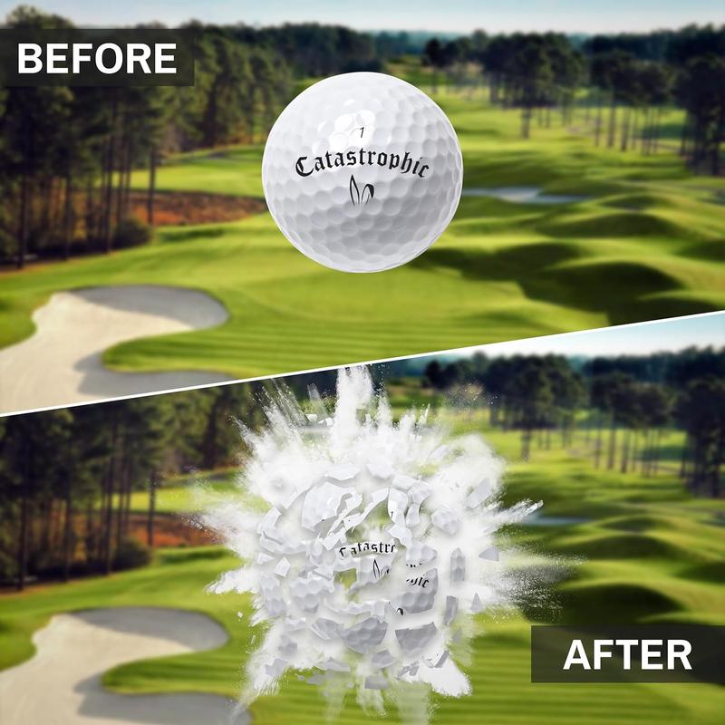 Shaier Golf Exploding Balls - Prank Balls That Explode on Impact - Funny Joke for Golfers (Sleeve of 3, Novelty)