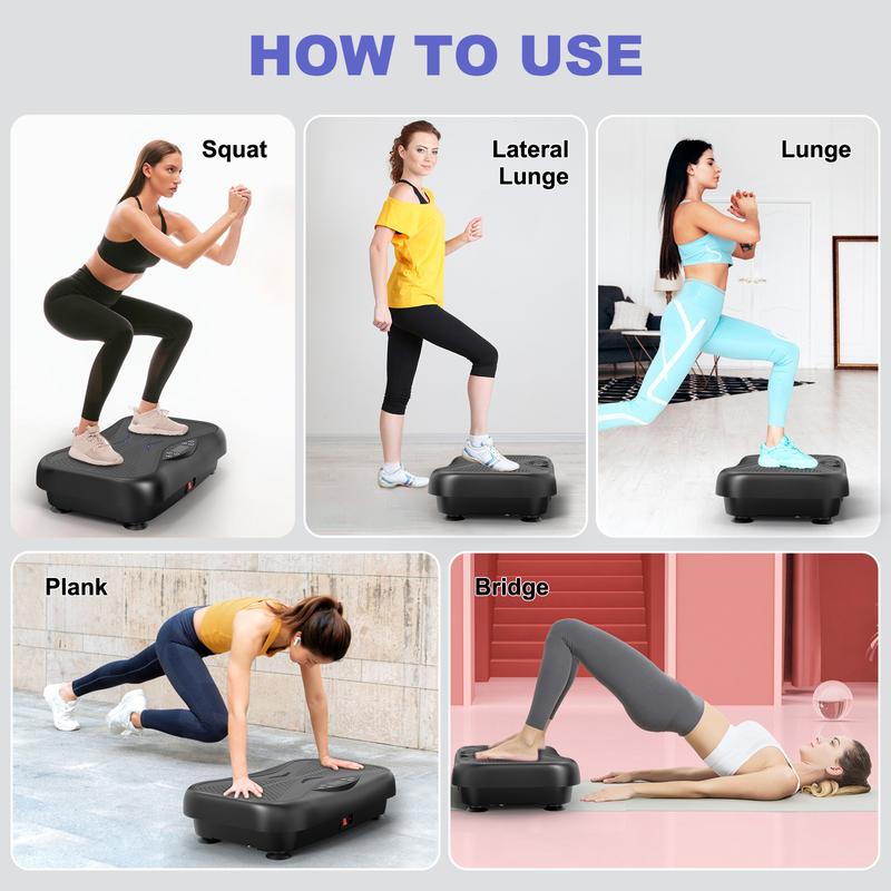 Relife Sports Vibration Plate Exercise Whole Body Workout Vibration Fitness Platform Home Gyms Workout Vibration Plate,Capacity Weight 330Lbs