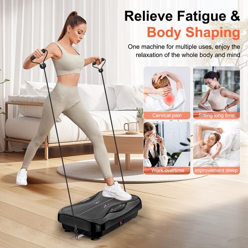 Relife Sports Vibration Plate Exercise Whole Body Workout Vibration Fitness Platform Home Gyms Workout Vibration Plate,Capacity Weight 330Lbs