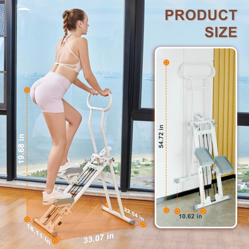 HXD-ERGO Stair Stepper Machine with LCD Display – Your Home Fitness Partner for Burning Calories and Toning Muscles! Adjustable Handlebars and Pedals make it Perfect for Home or Office Workouts. Ideal for Both Women and Men!