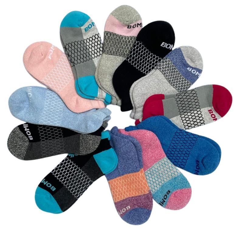 BomBas Socks | Ankle - High Knee - Noshow Socks for Unisex | Compression Socks, Running Socks | Size S, M, L | Full Color