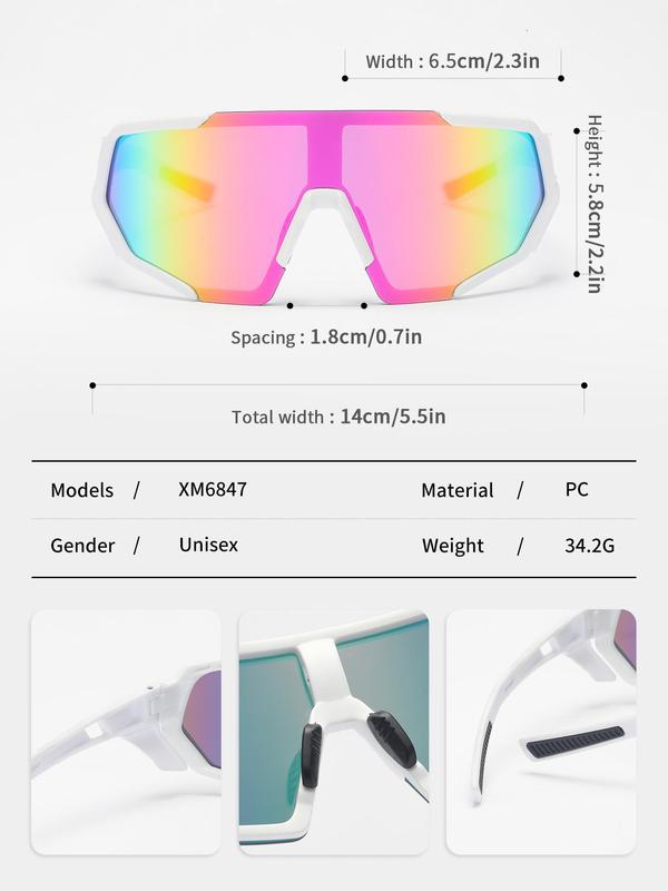 Outdoor Sports Cycling Glasses, UV Protection Fashion Sports Sunglasses, Windproof Casual Sports Glasses for Outdoor Sports Fishing Golf Driving