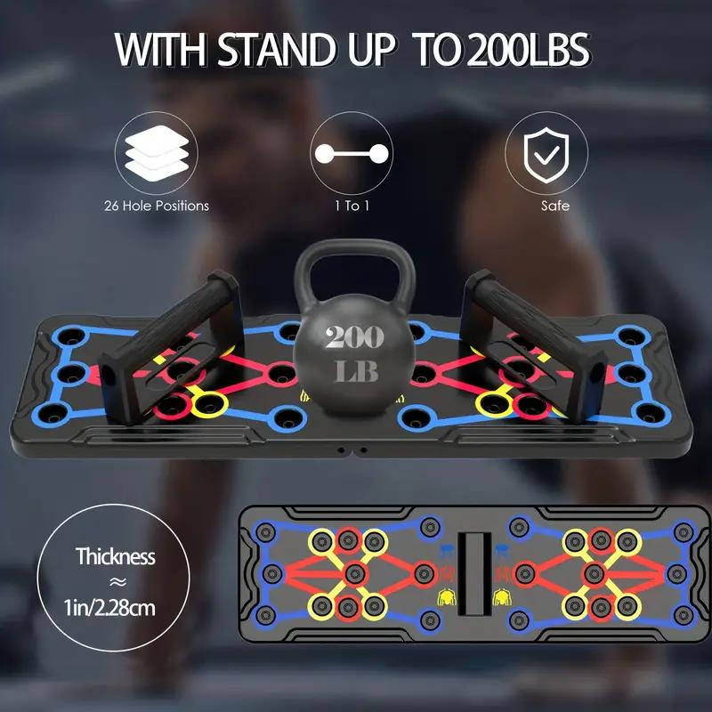 Multi-Functional Push Up Board - Pushup Stands System for Chest Muscle Exercise, Strength Training & Fat Burning - Professional Fitness Equipment for Men & Women - Suitable for Home Workouts - Best Choice for Daily Gifts