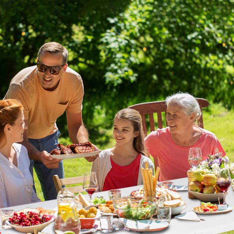 6ft Portable Folding Plastic Table for 6-8 Picnic Dining Table 71