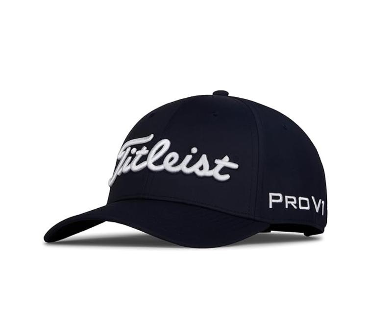 Titleist Men's Tour Performance Golf Hat - Adjustable Strap, Sweatband, Curved brim, Embroidered Logo